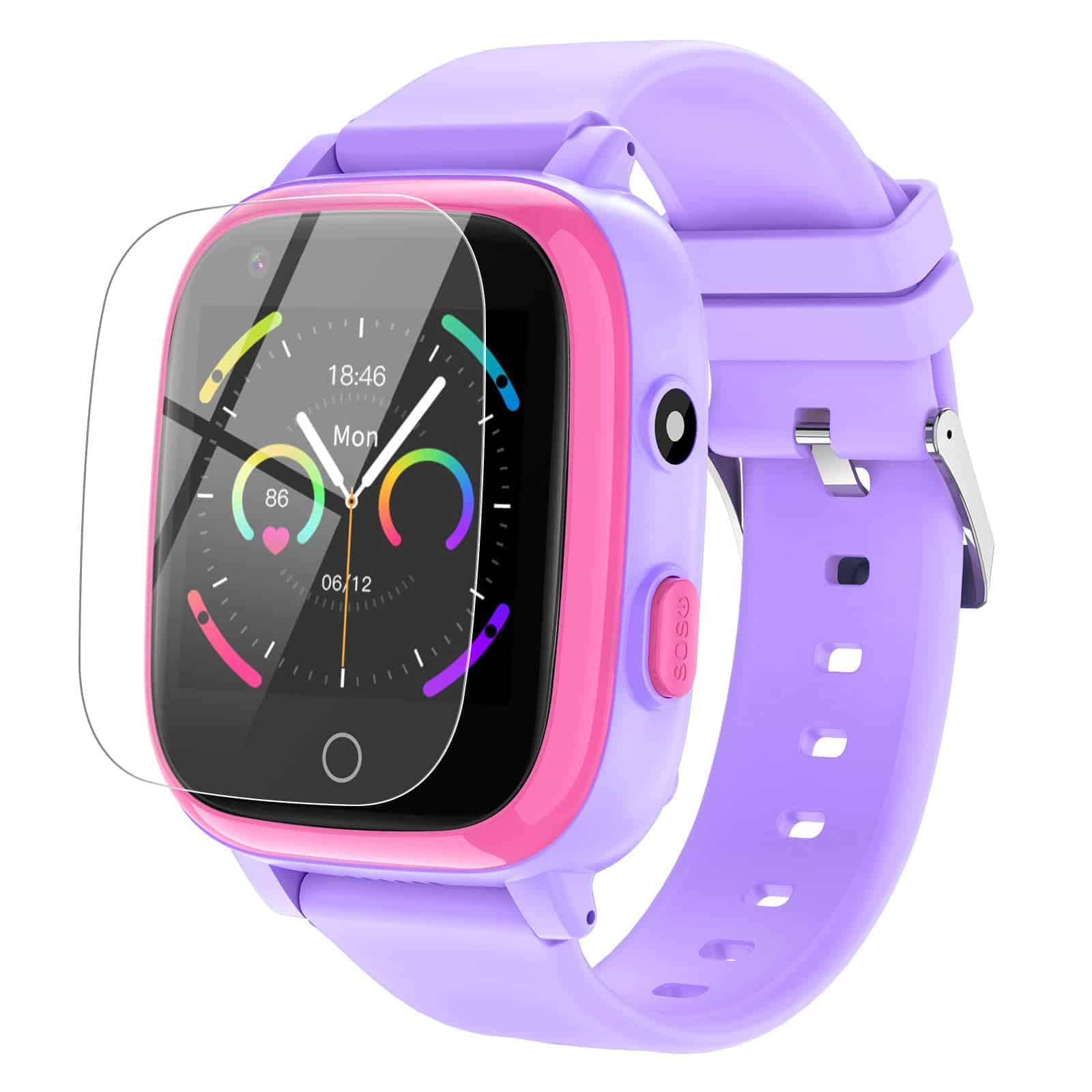 Reloj Inteligente cjc 4G para Niños con -Morado