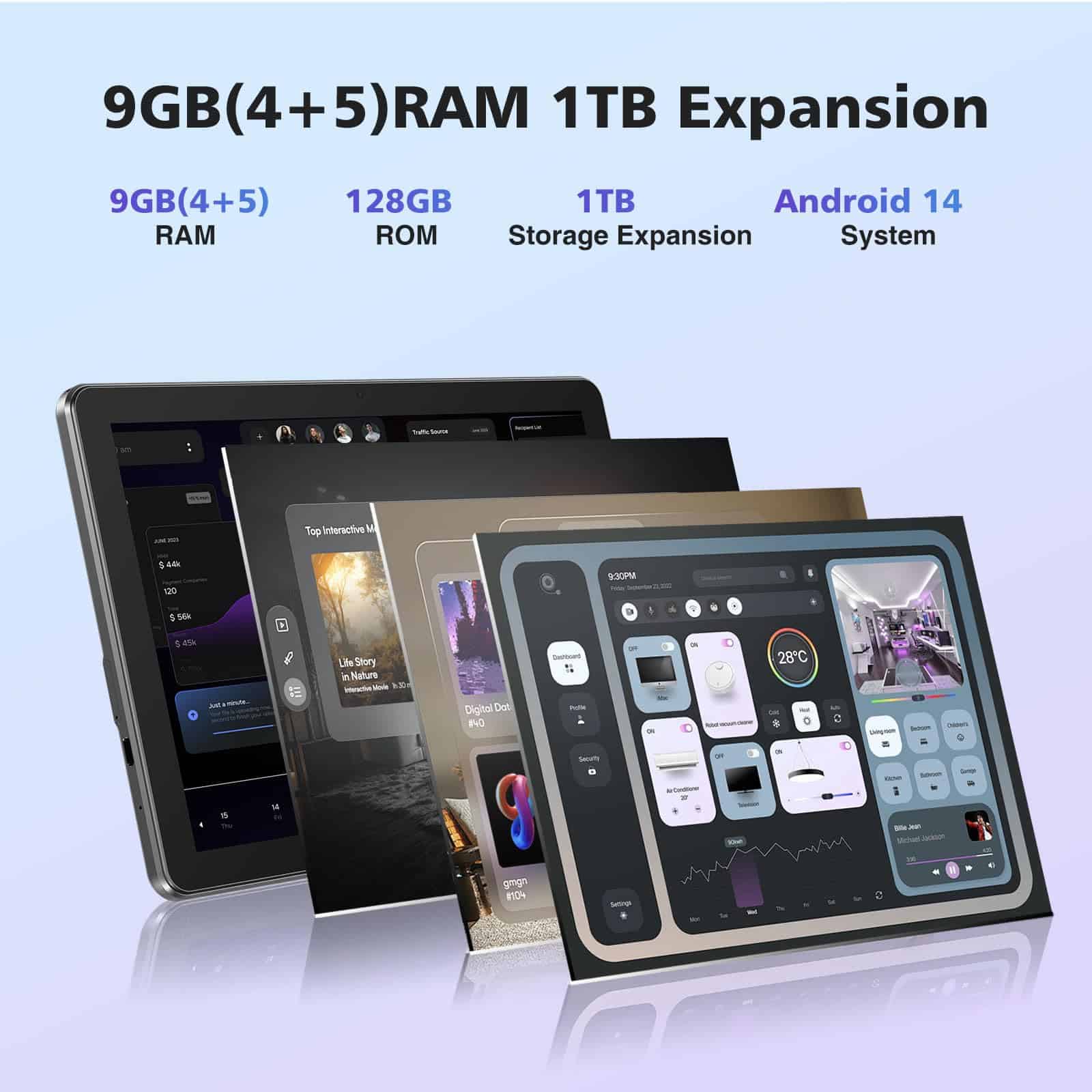 Tableta Android DOOGEE T10W con Teclado, 4G LTE, Octa-Core, - Image 5
