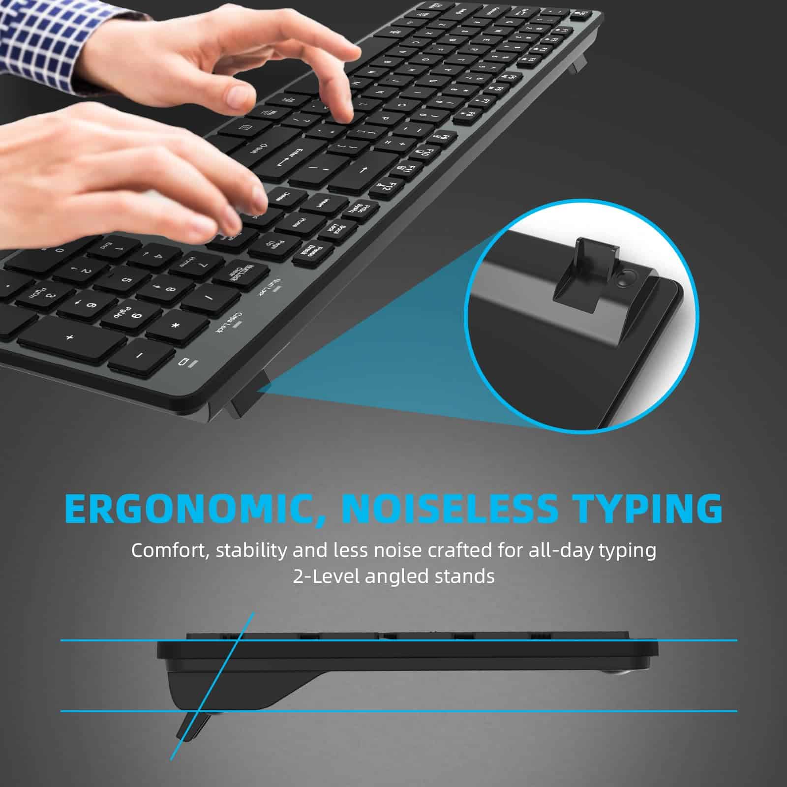 Teclado Inalámbrico BFRIENDit Ultra - Teclas -Gris - Image 8