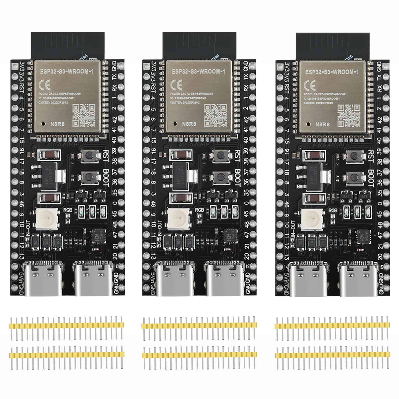 Tablero de desarrollo ESP32 S3 YEJMKJ 3 piezas ESP N8R8