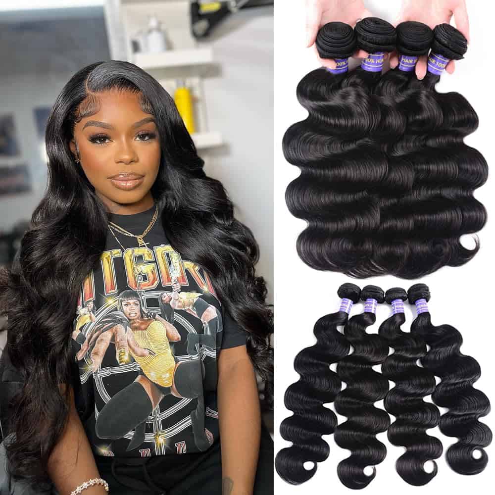 12A Extensiones de Cabello Humano 24 26 28 30 Pulgadas Onda