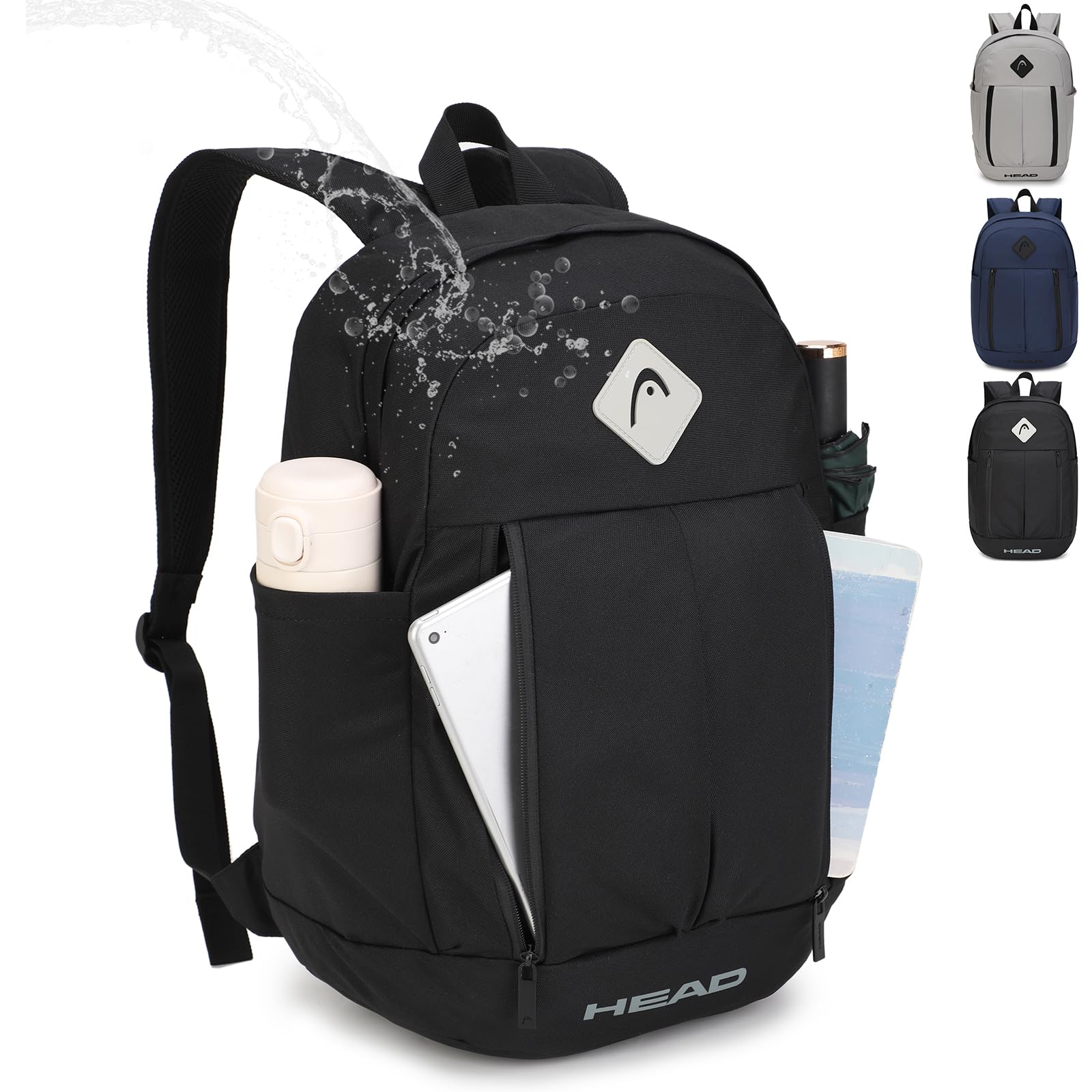 Mochila de Viaje Impermeable de 30L para -Negro