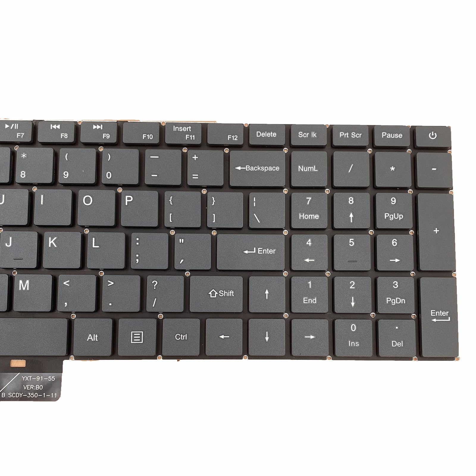 Teclado de repuesto para laptop Siakoocty -Negro - Image 9