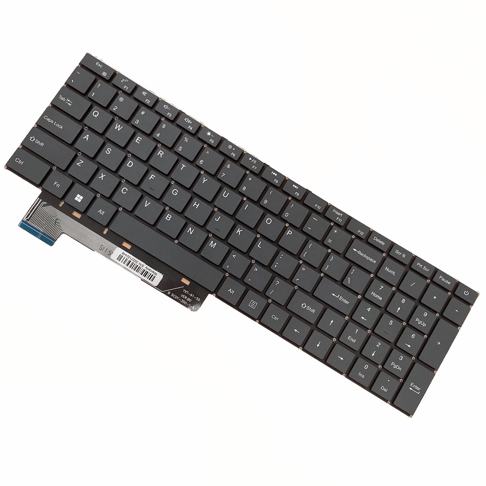 Teclado de repuesto para laptop Siakoocty -Negro - Image 10