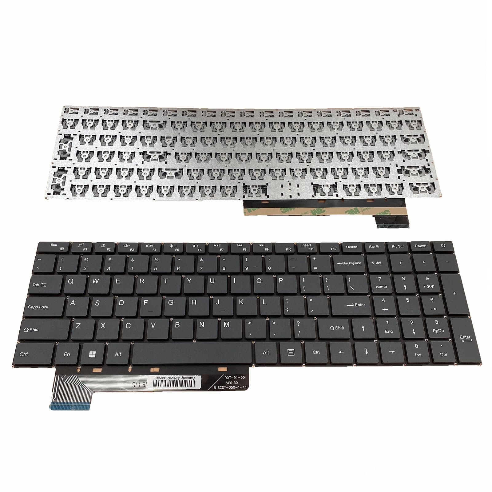 Teclado de repuesto para laptop Siakoocty -Negro - Image 5