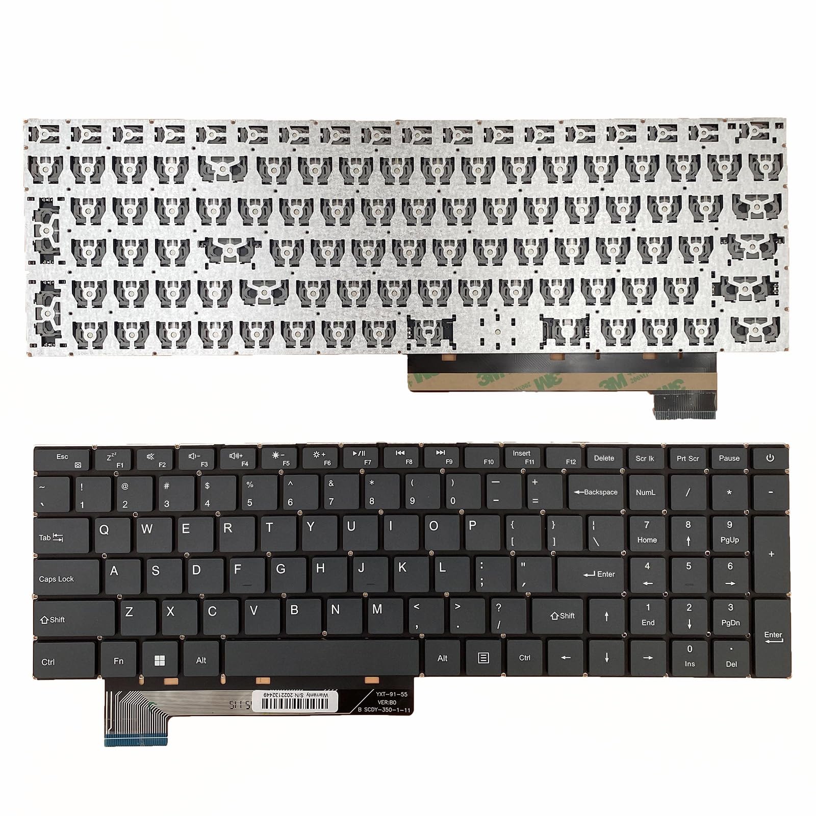 Teclado de repuesto para laptop Siakoocty -Negro - Image 4