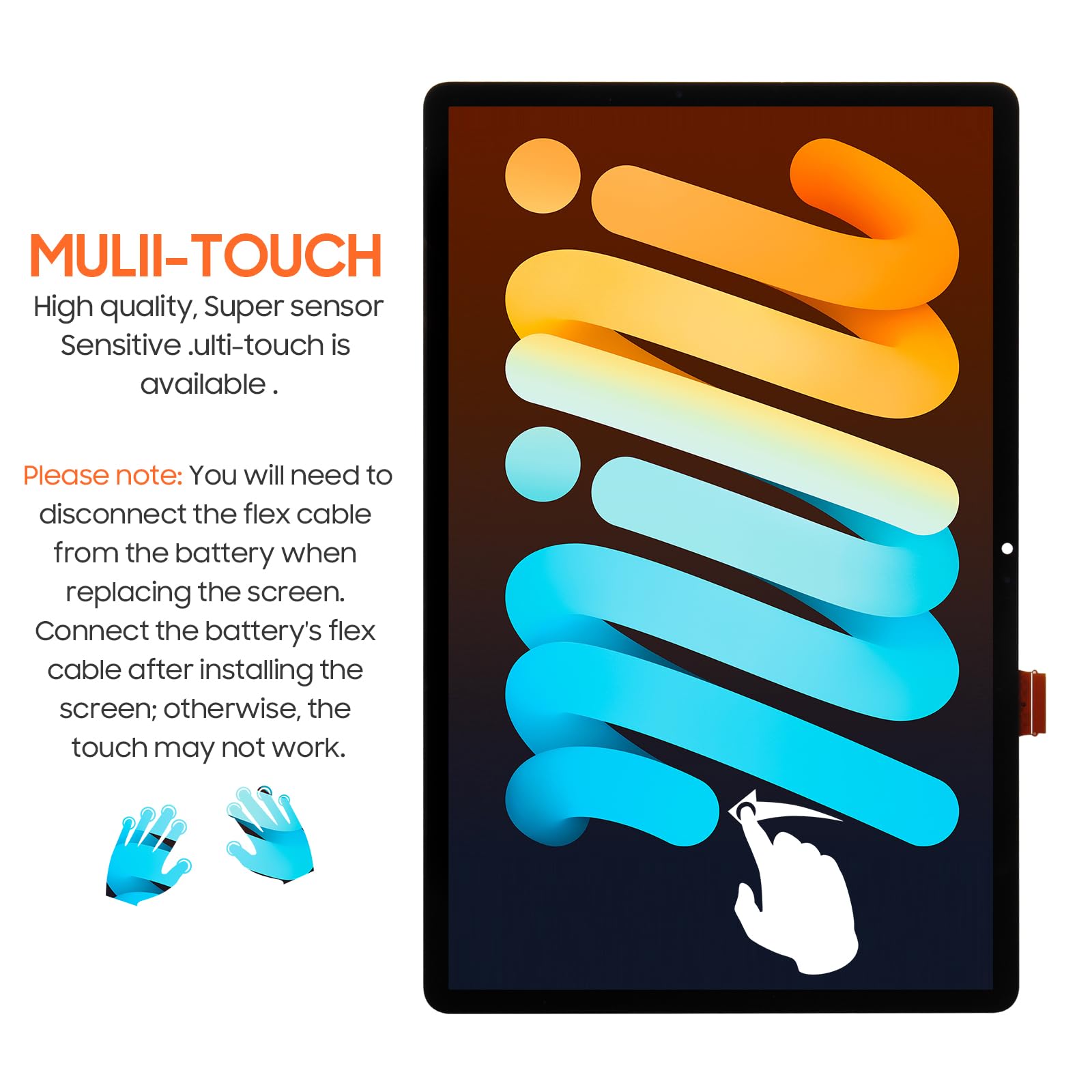 Reemplazo de pantalla para Samsung Galaxy Tab S9 FE+ Plus - Imagen 6