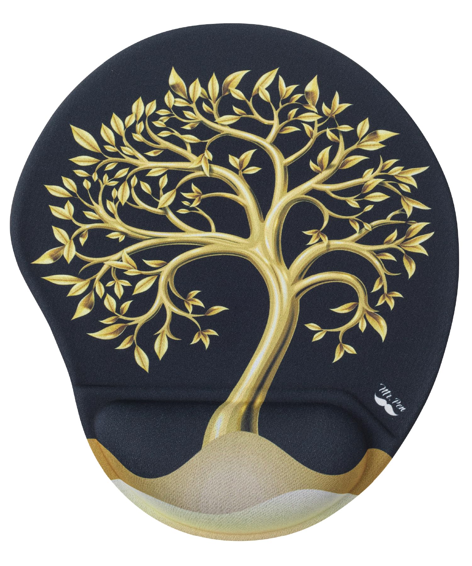 Mr. Pen- Mouse Pad Ergonómico con -Árbol Dorado