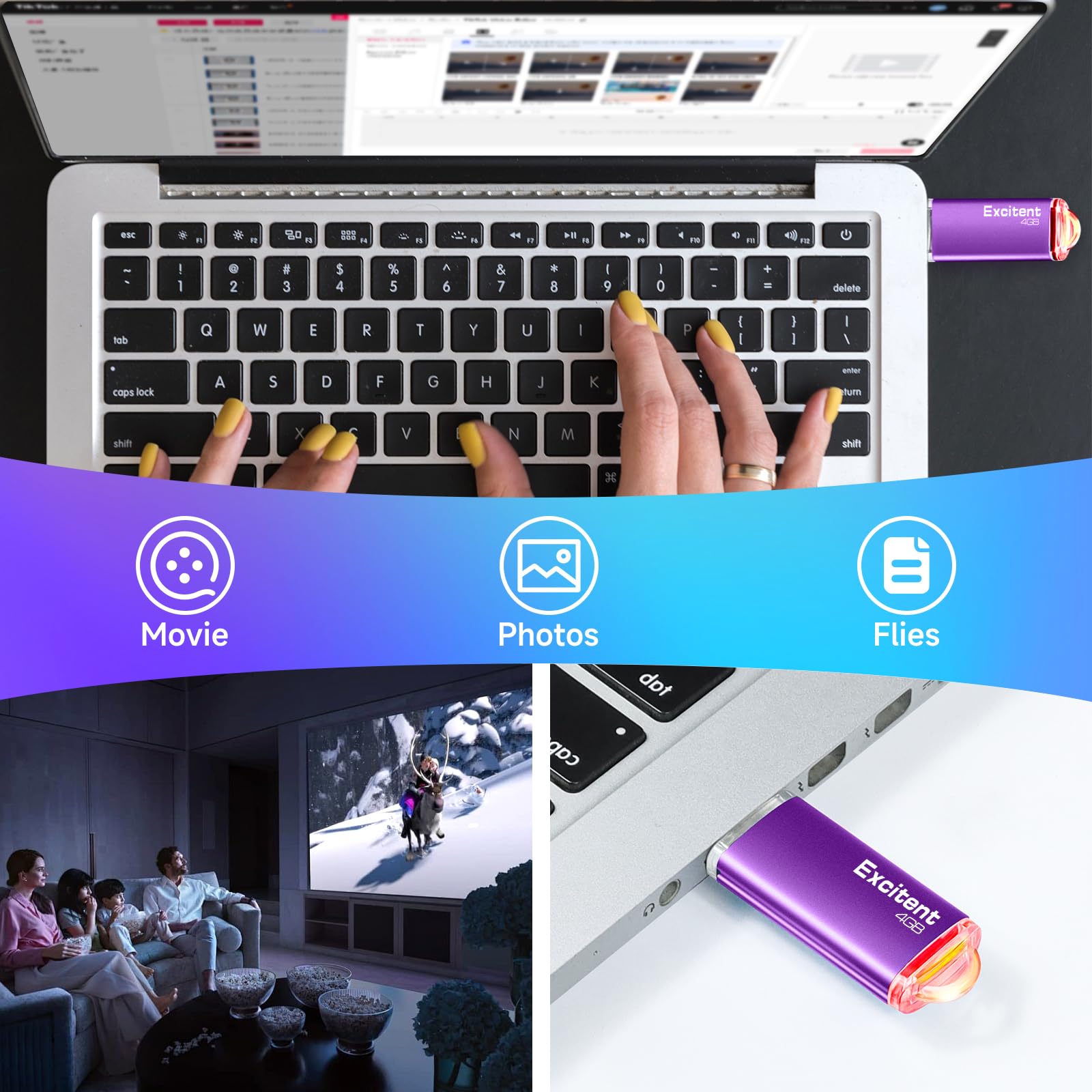 Excitent 4GB Memorias USB-20Pcs, USB Stick con 30 - Image 6