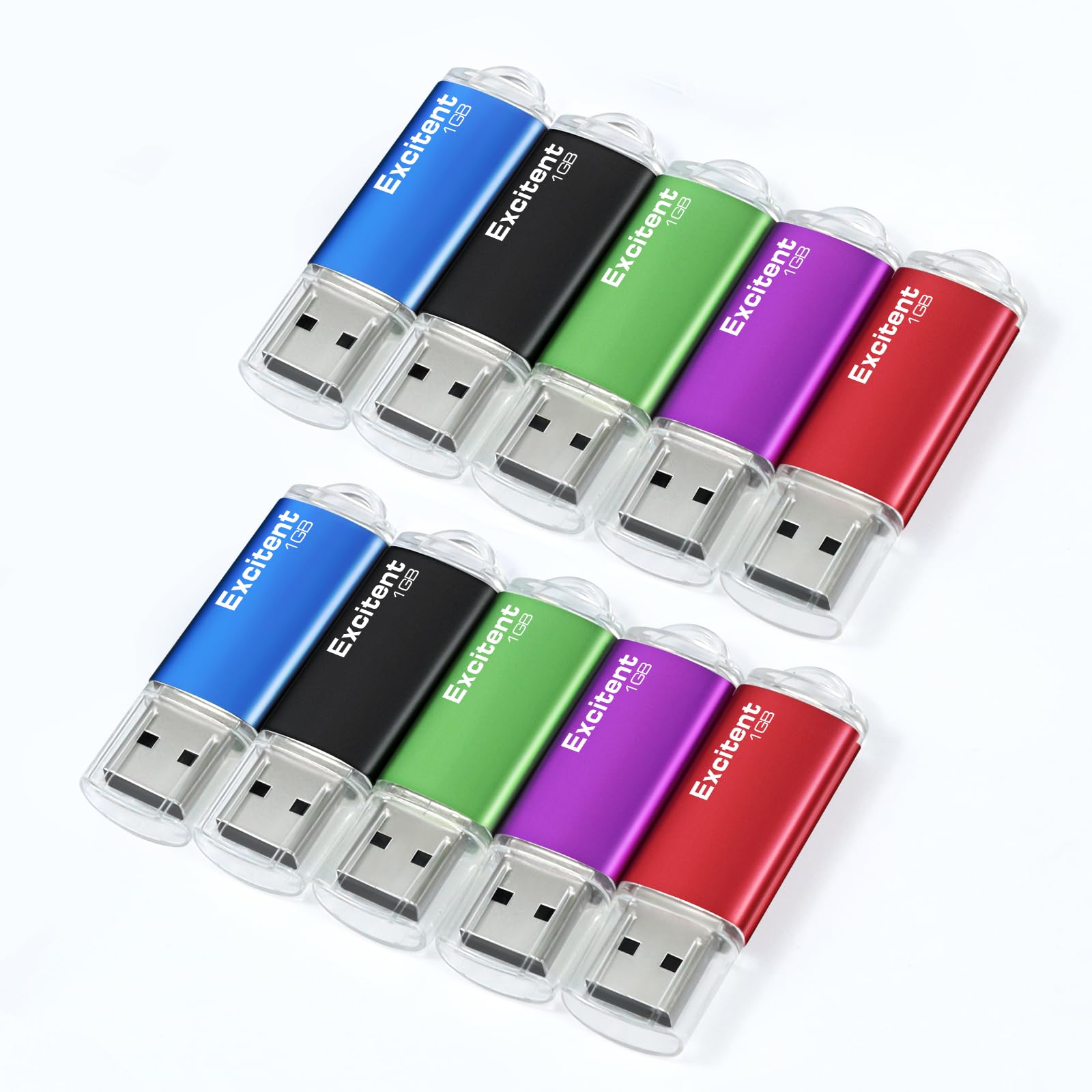 Paquete de 10 unidades de 1GB de Memoria USB 2.0, Memoria