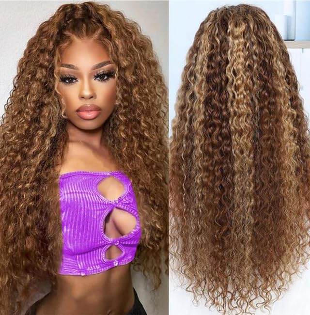 Pelucas de Encaje Frontal 13x6 Ombre Highlights Pelo Humano