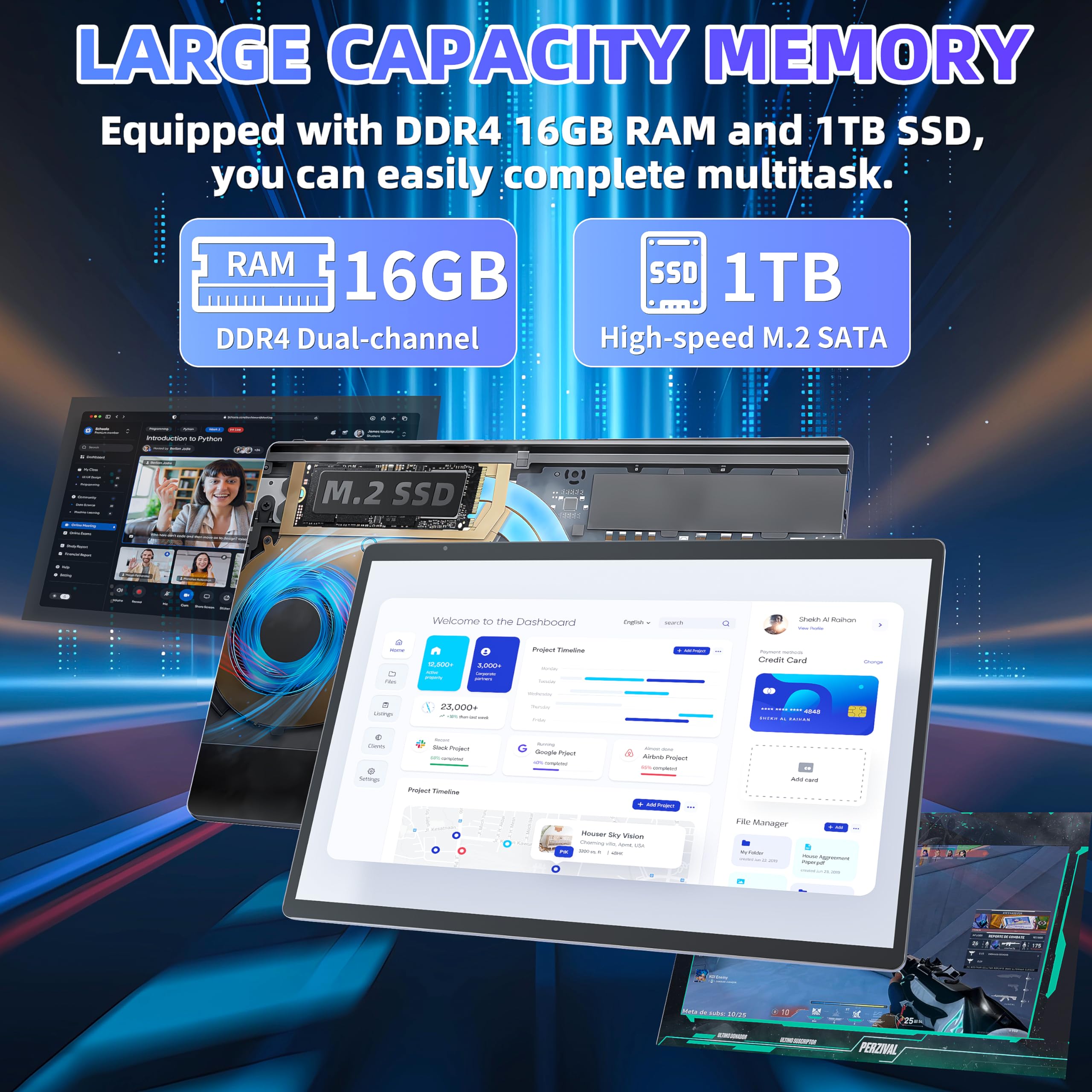 Laptop Rumtuk HJC 12 14" Intel N95 16GB 1TB SSD Win 11 Pro - Image 6