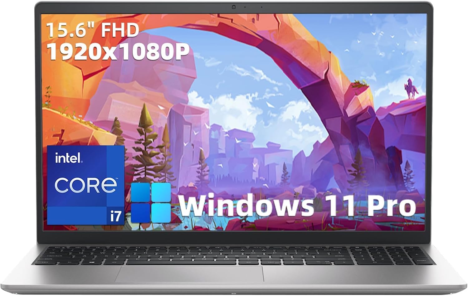 Laptop de negocios Dell Inspiron 15.6" FHD -Plata