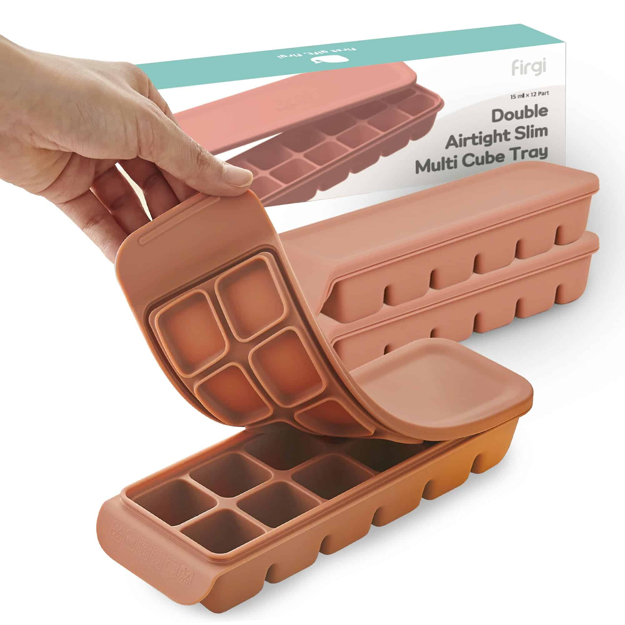 Bandas de silicona para congelador Firgi con tapa, 2