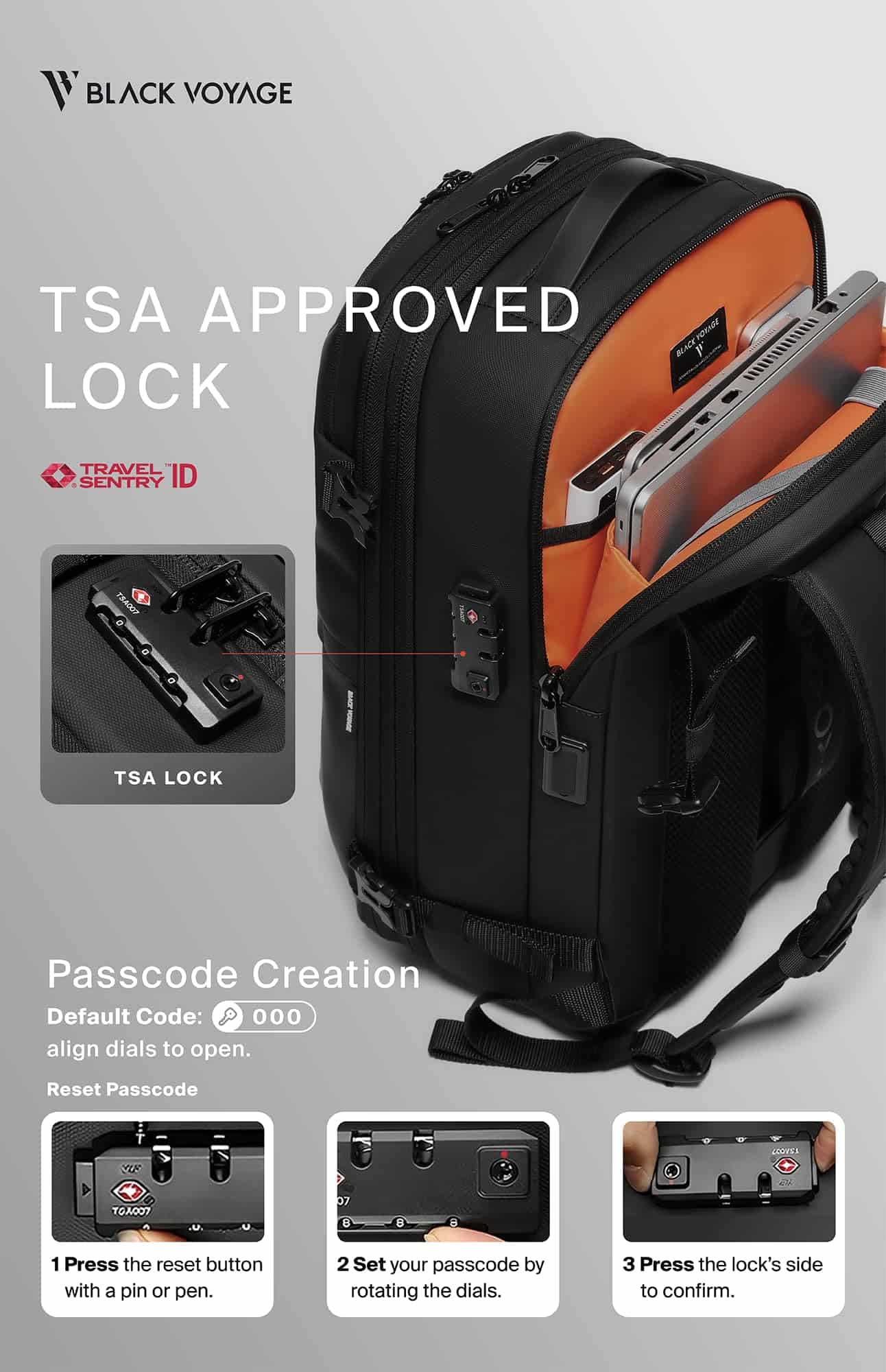 Mochila de Viaje BlackVoyage Vortex con Sistema de Sellado - Image 10