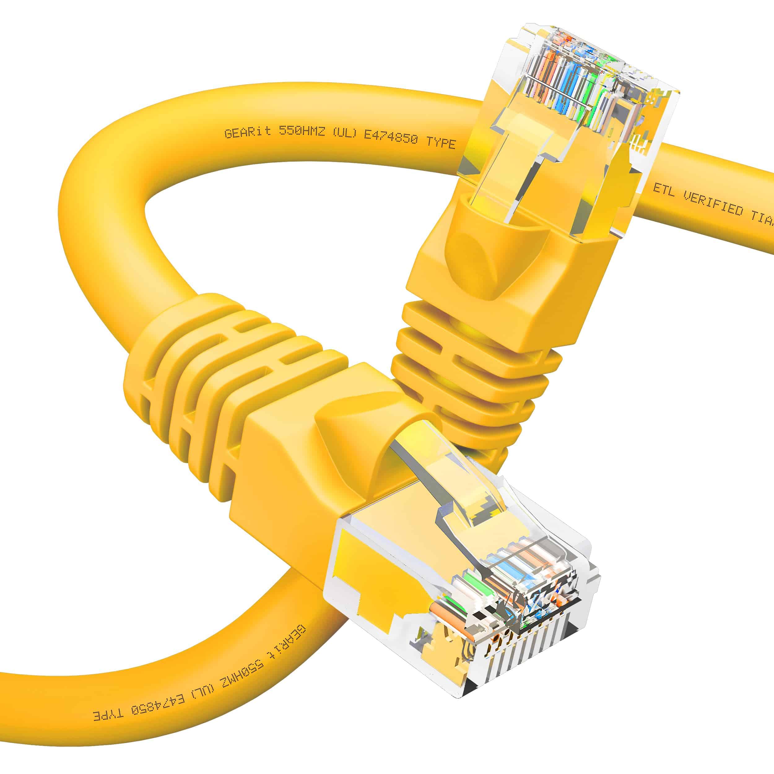 Cable de Ethernet GEARit Cat 6 (1-Pack 100 -Amarillo