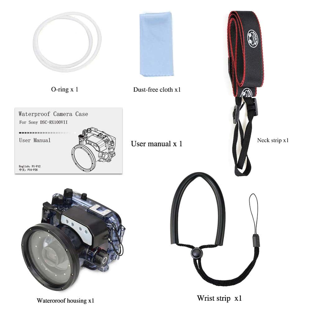 Funda de cámara submarina compatible con Sony RX100 VII - Image 9