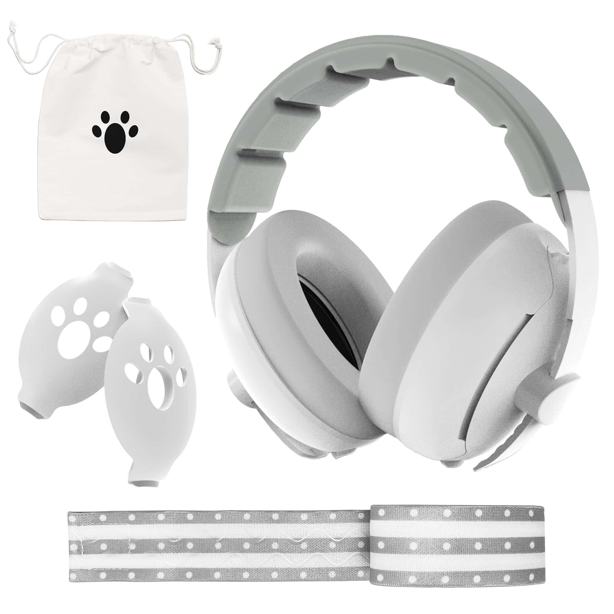 Protección auditiva para bebés Moonybaby 2 en 1, Cómodos