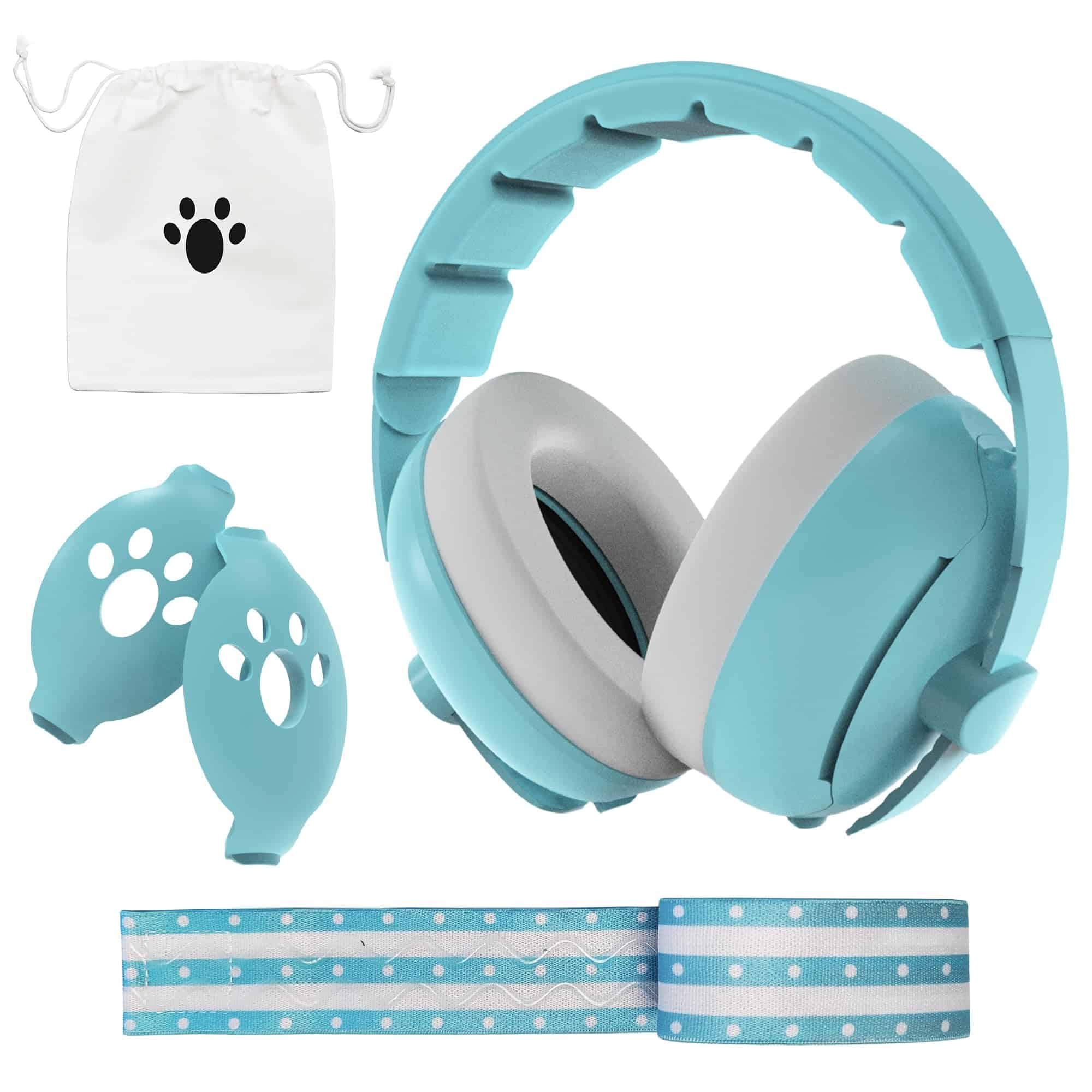 Protección auditiva 2 en 1 Moonybaby para bebés, cómodos