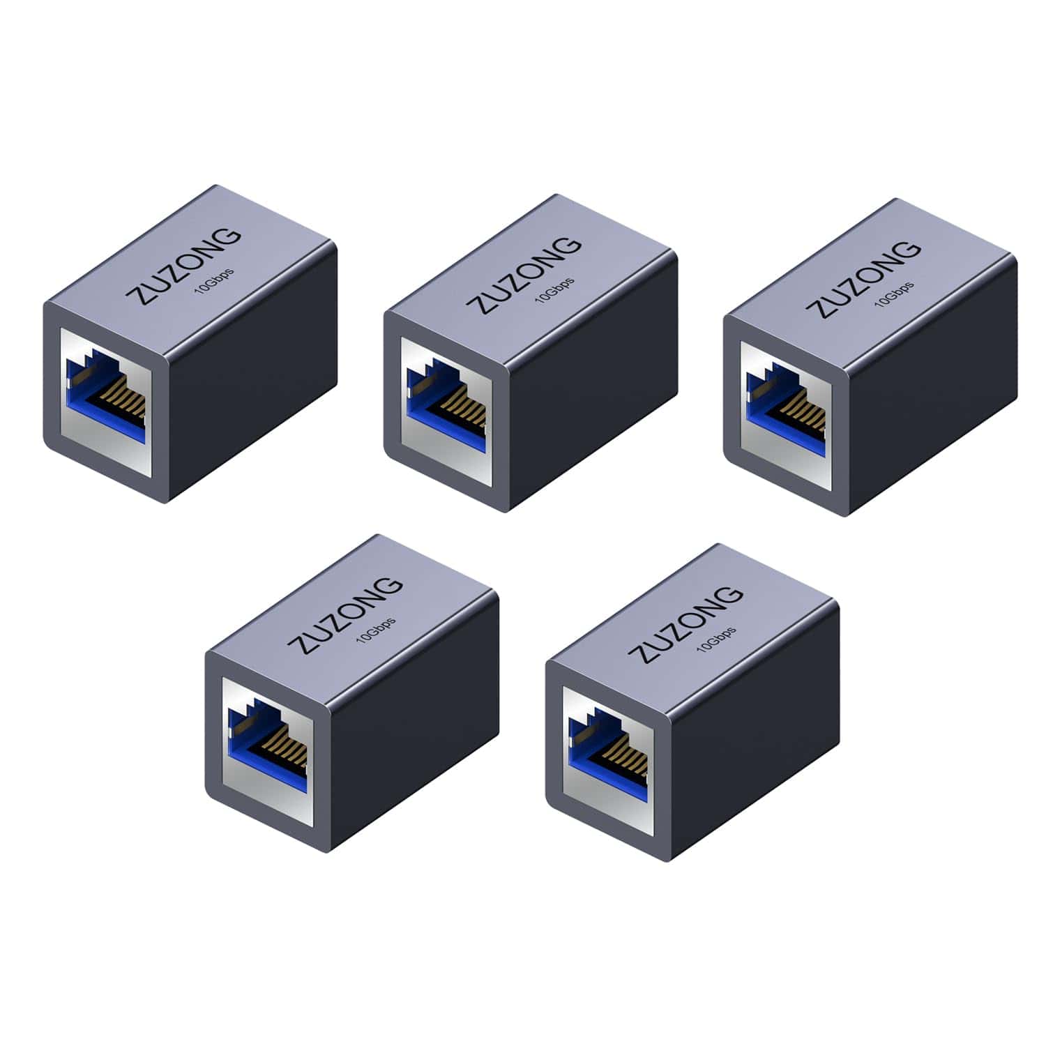 ZUZONG 10GB RJ45 Coupler Ethernet Coupler, 10Gbps en Línea