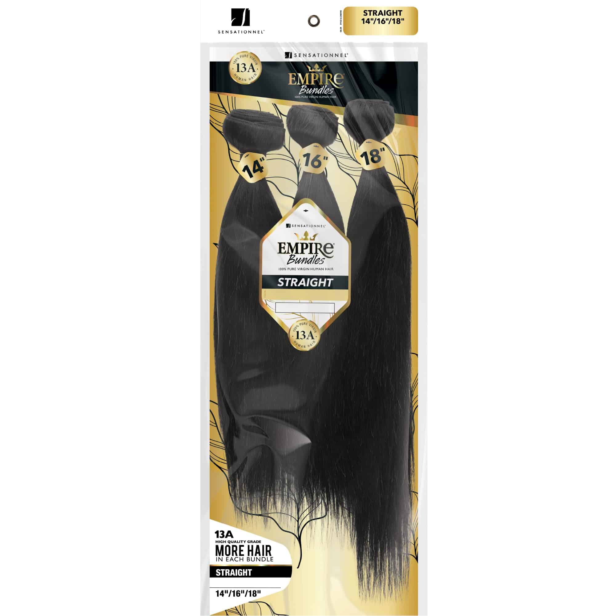 Sensational Empire paquetes multi – liso 10a cabello humano