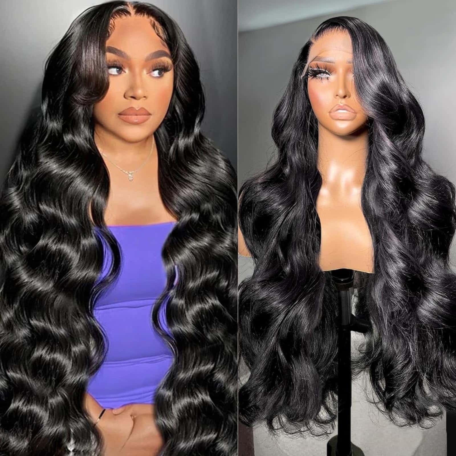 YIJUNDEMA 30 Pulgadas 13×6 Pelucas de Encaje Frontal de