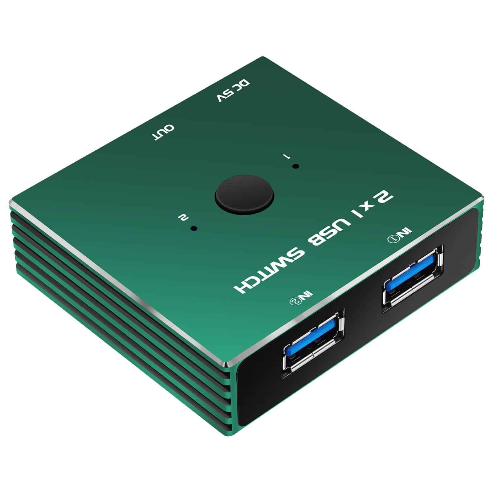 USB 3.0 Switcher 2 en 1 Salida USB kvm Switch 2