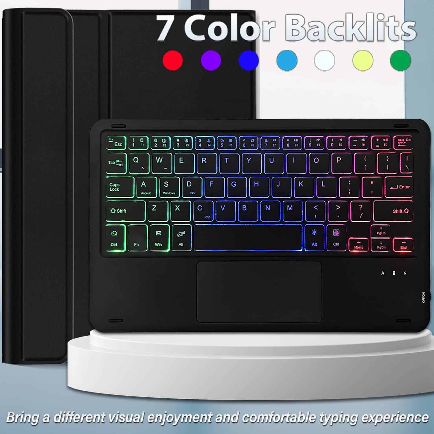 Caja de teclado retroiluminado con panel táctil DKAHOEE - Image 7