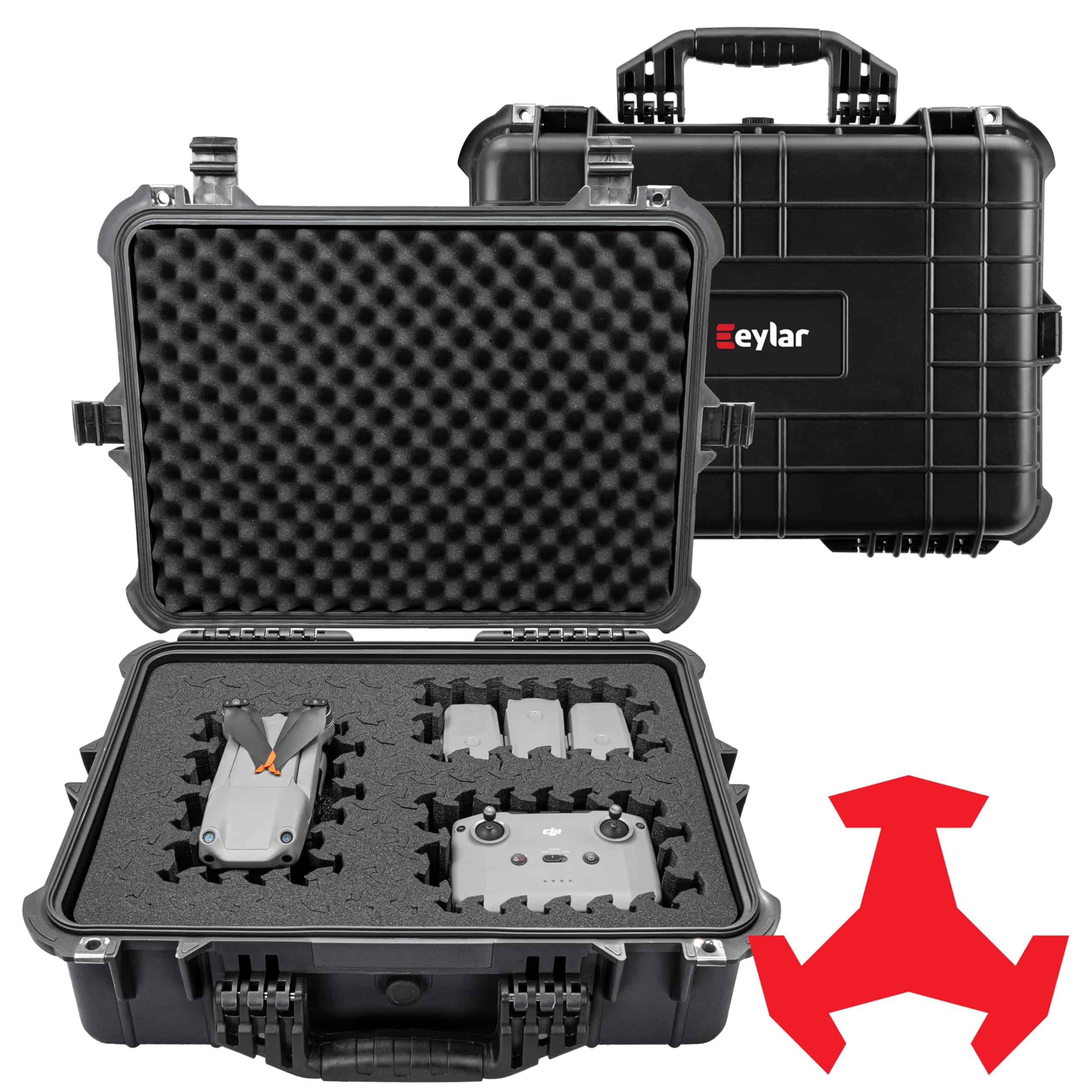 Estuche rígido grande Eylar de 20" equipado con inserto de