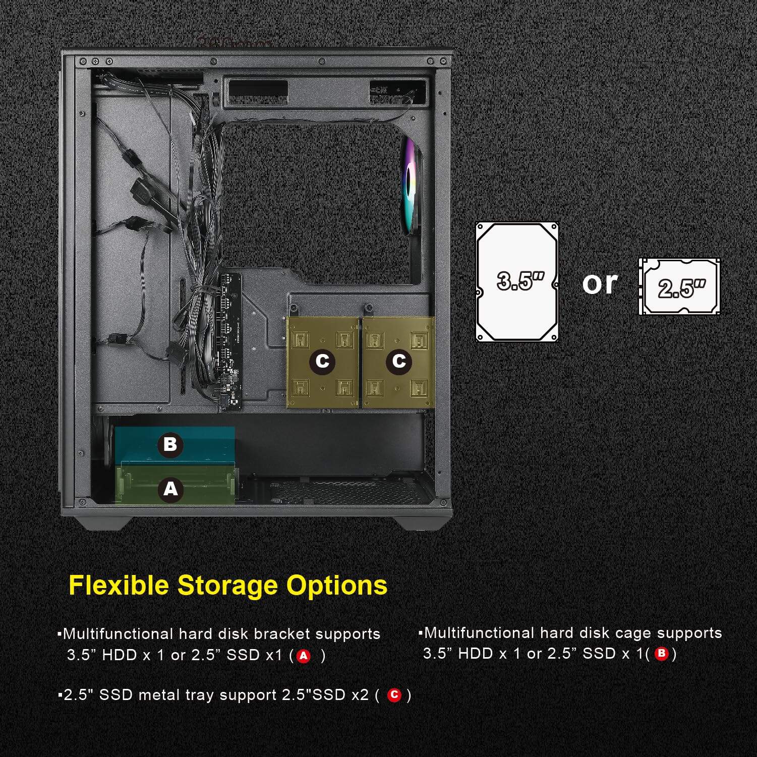 AZZA CSAZ-370 Forest/Gaming/ATX Mid-Tower/Computer - Image 7