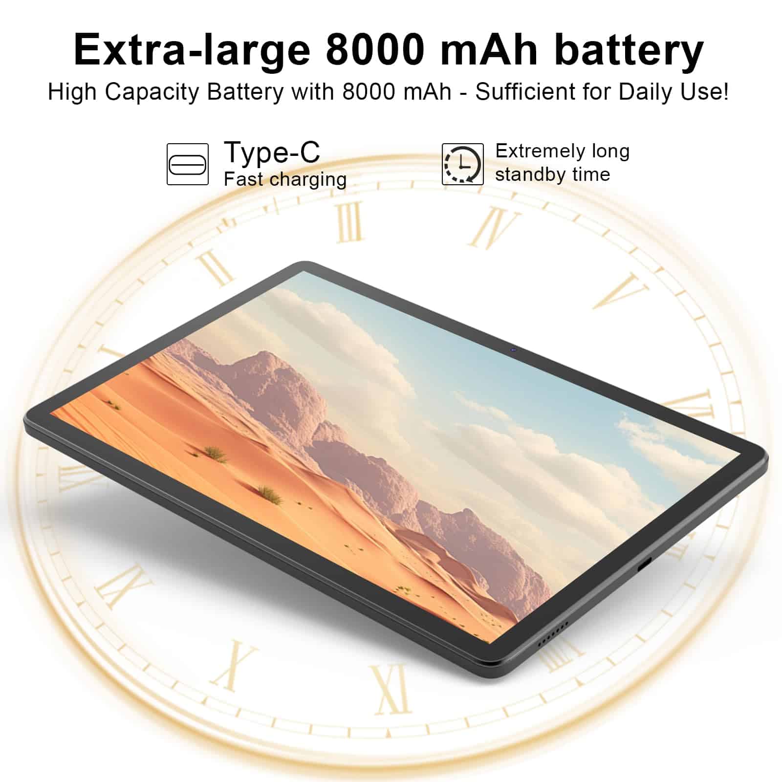 Tableta de 11 pulgadas con estuche, Android 14 Tablet, 16GB - Image 6