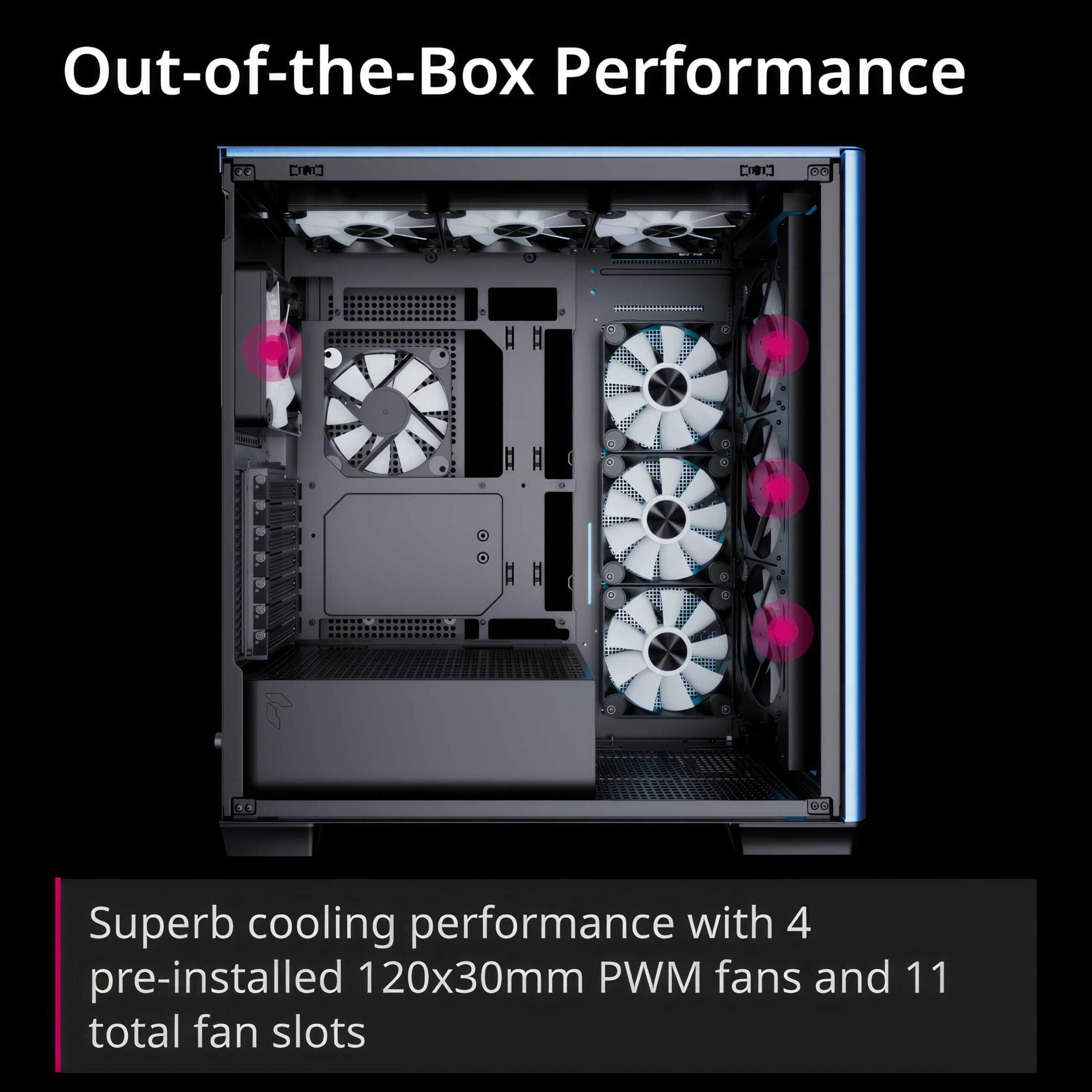 Torre de PC de alto flujo de aire APNX C1-R ATX de tamaño - Image 3