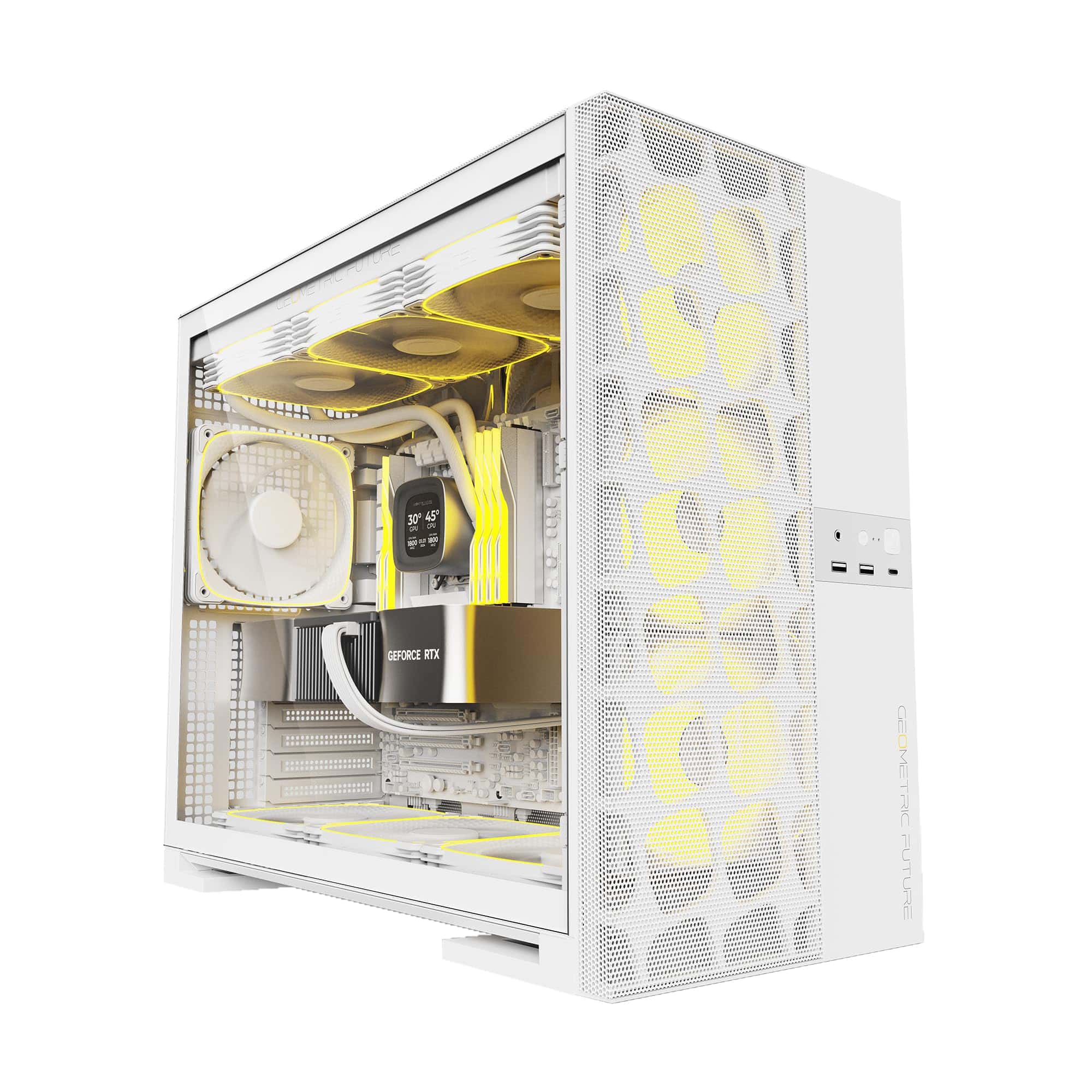 Torre de juego Geométrica Future M5 con Panel de Malla de - Image 9