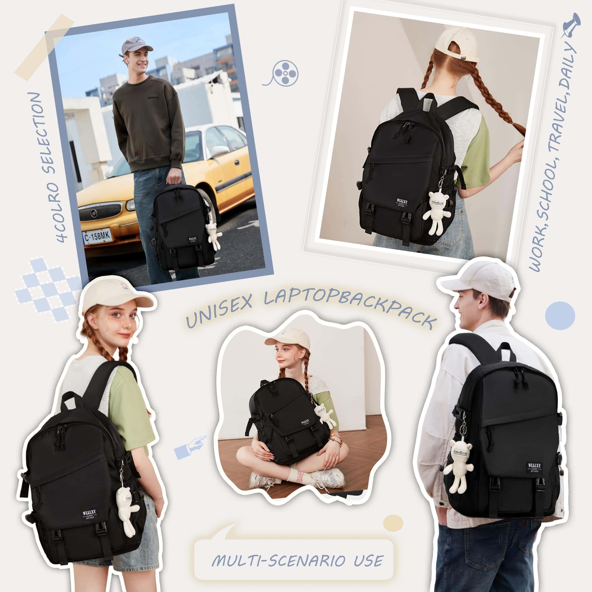 Mochila de la Universidad Caoroky knight para Hombres - Imagen 9