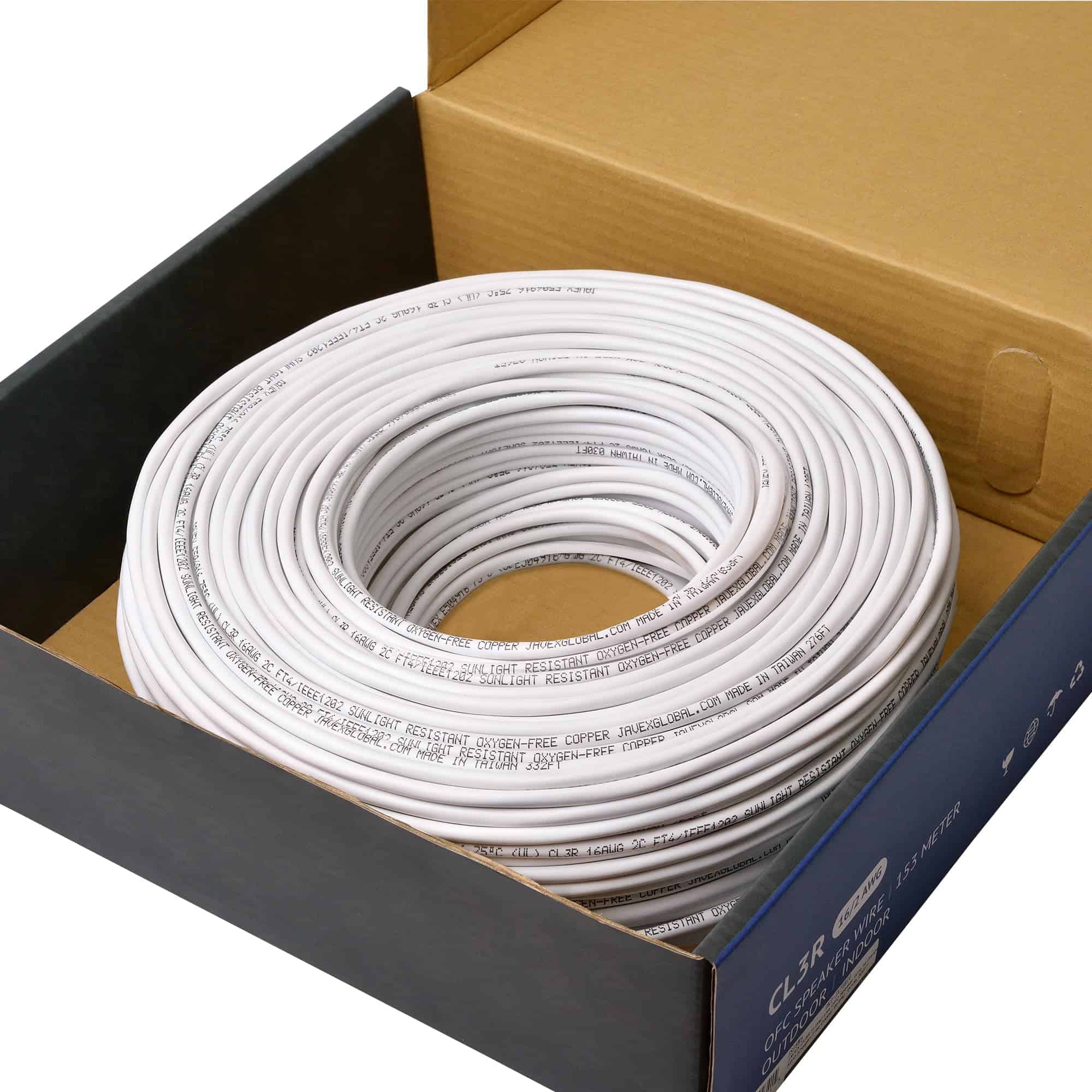 Cable de altavoz JAVEX 16/2 (500 FT), [UL Listed CL2R/CL3R - Image 7