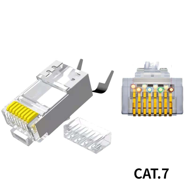 Conector RJ45, paquete de 100 CAT.5E, Cat.6, CAT.7 blindado - Image 5