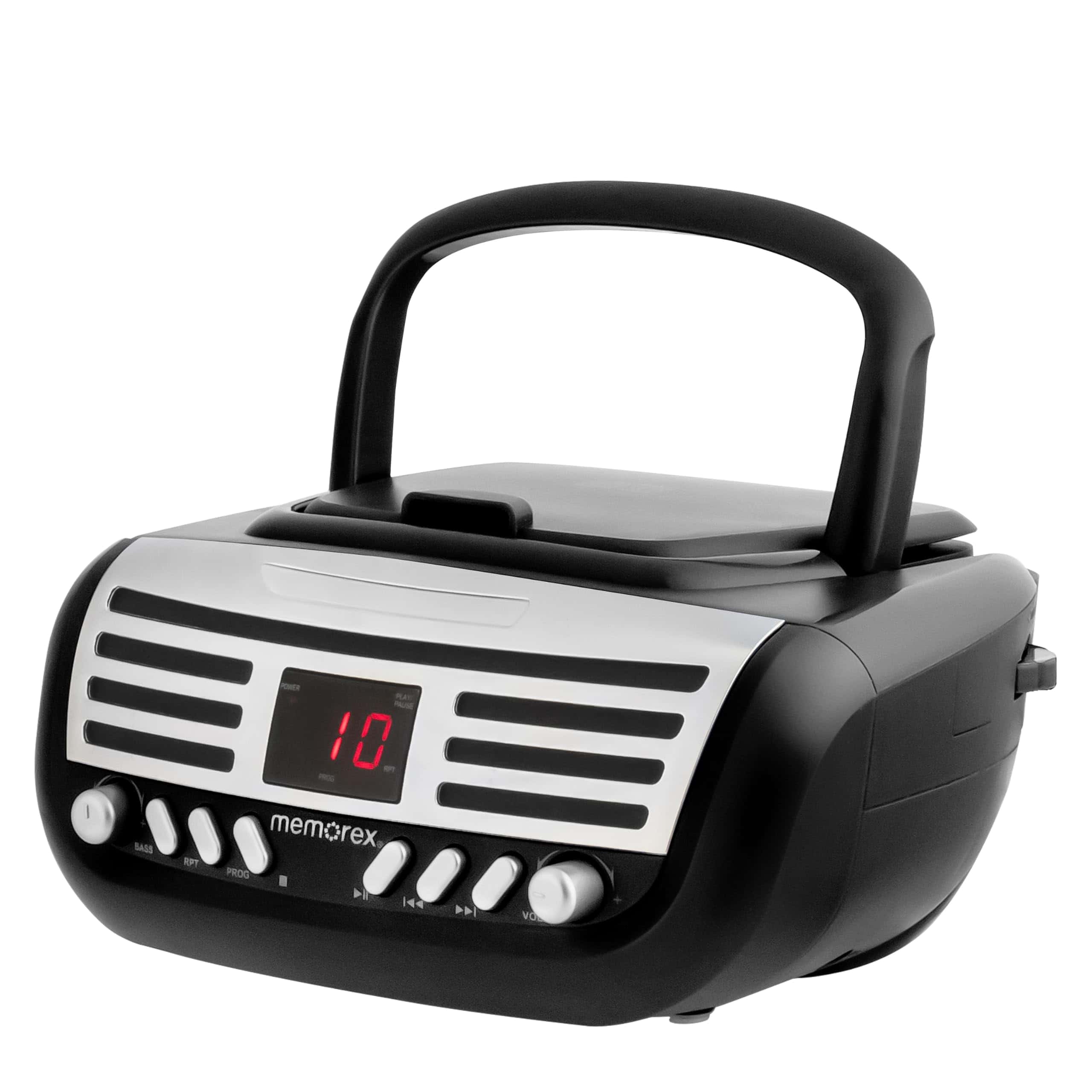 Reproductor de CD Memorex AM/FM | Estéreo -Negro