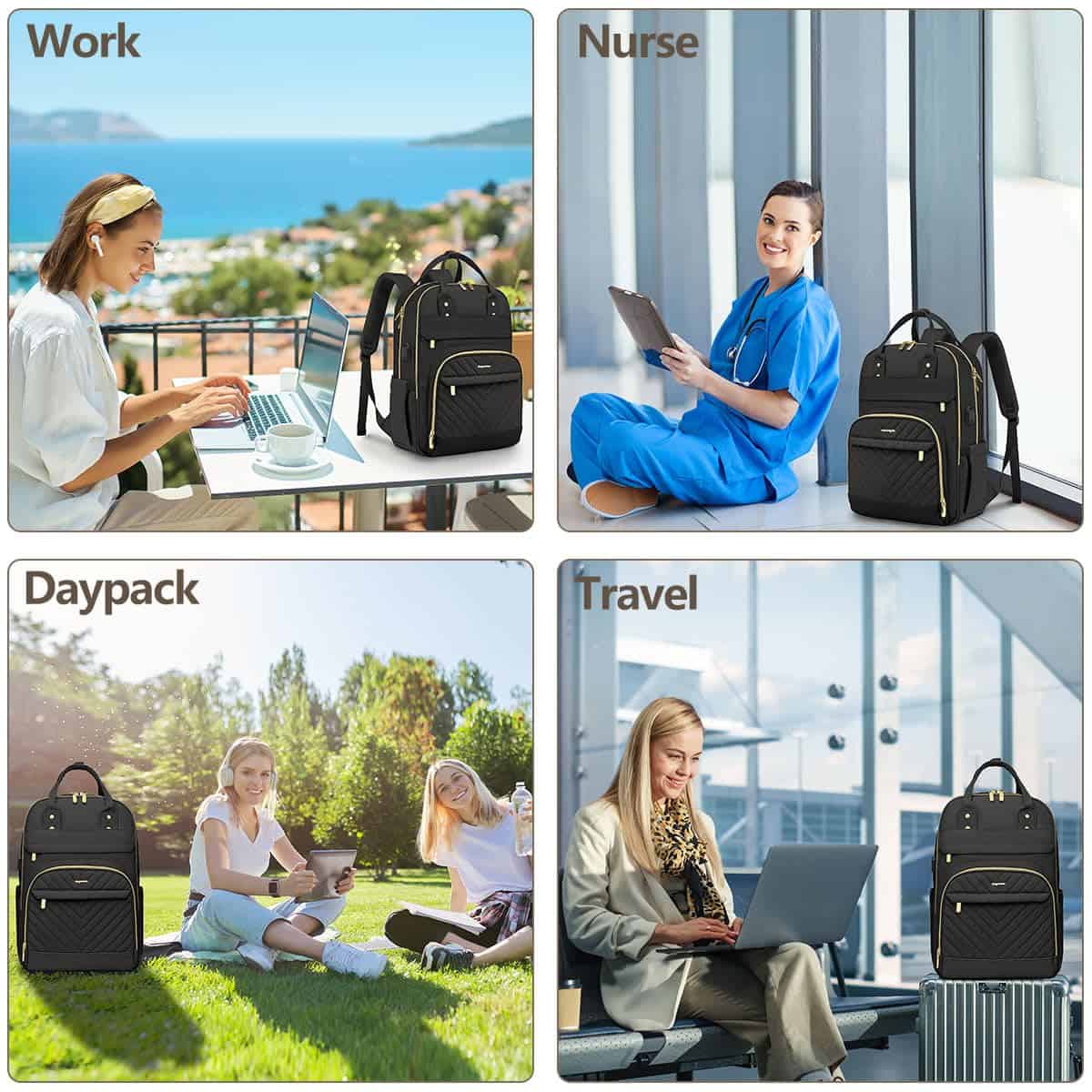 Mochila bagswan para Mujer Bolso de Laptop - Mochila de - Image 8