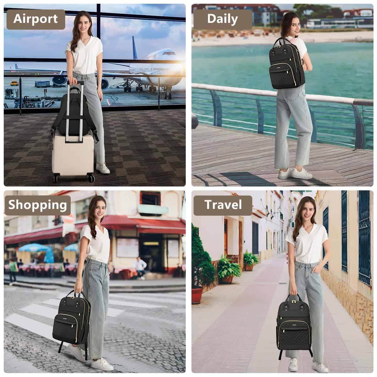 Mochila bagswan para Mujer Bolso de Laptop - Mochila de - Image 7
