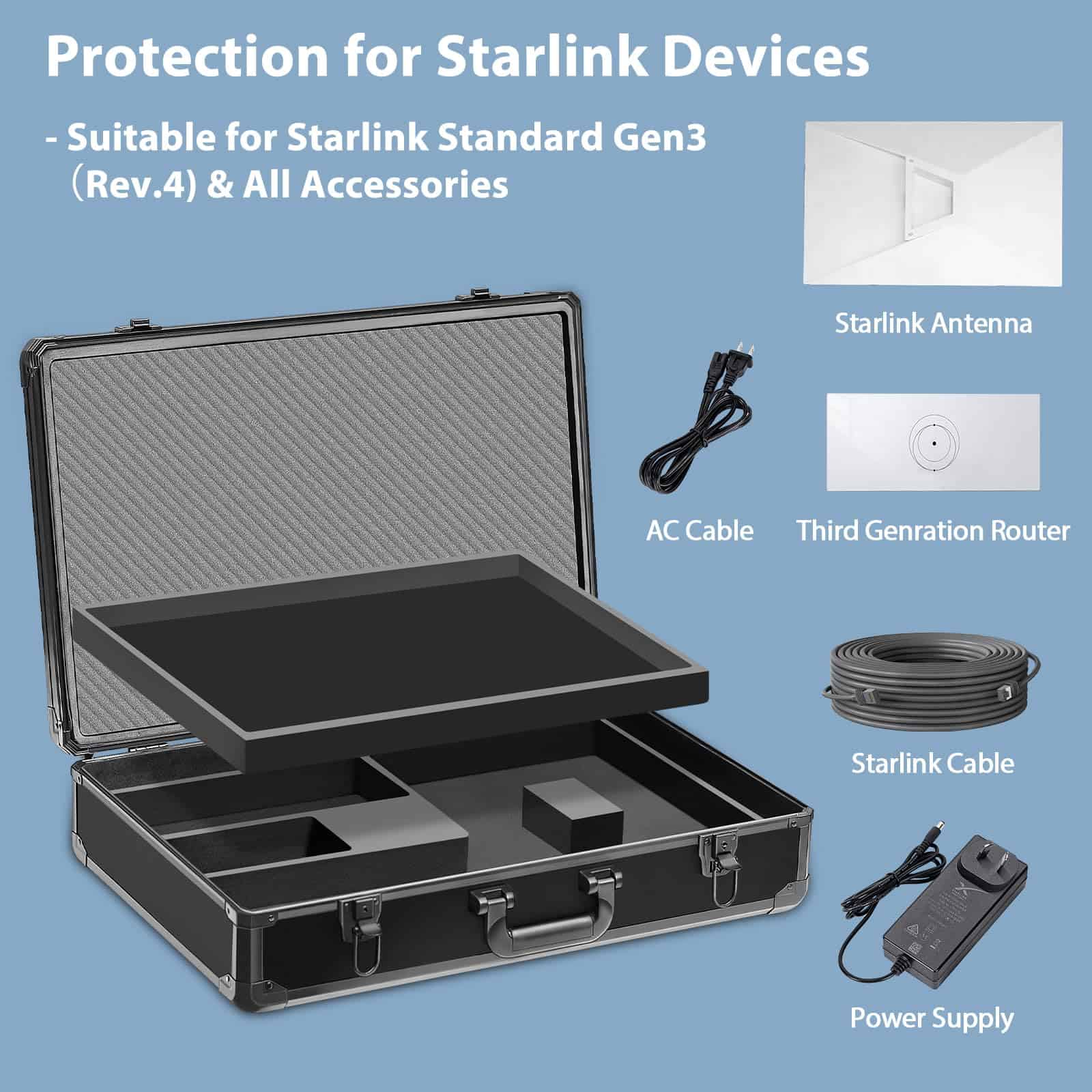 Estuche portátil resistente al agua para Starlink Gen 3, - Image 5