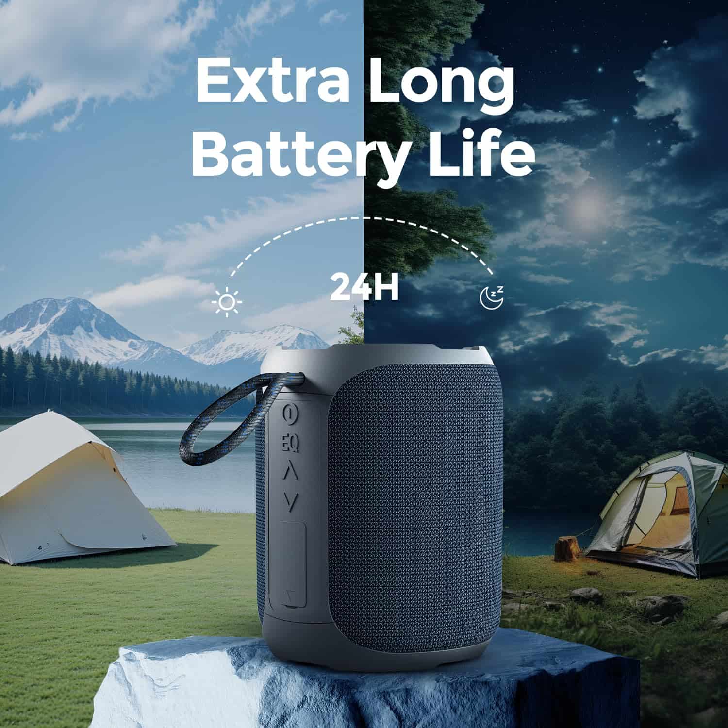 Altavoz Bluetooth Portátil YEAHBOX con Estéreo, Impermeable - Image 6