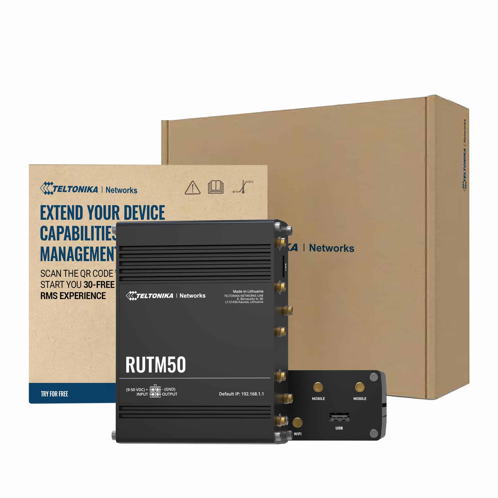 Router WiFi Teltonika RUTM50 con Ranura para Doble Tarjeta