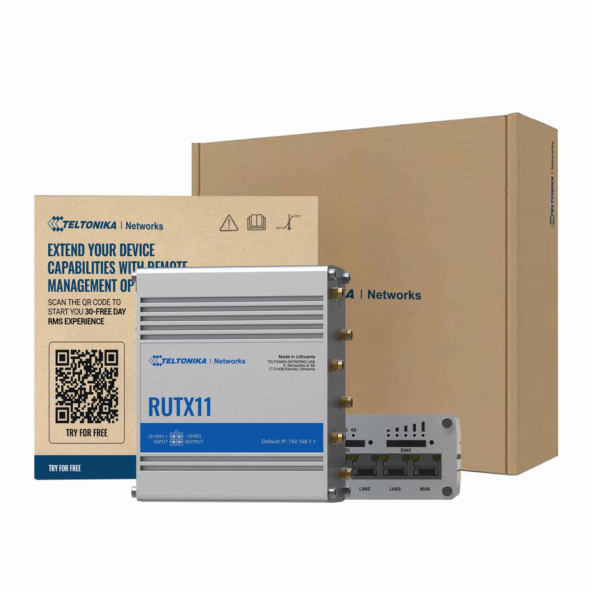 Router WiFi Industrial Teltonika RUTX11 con Ranura para