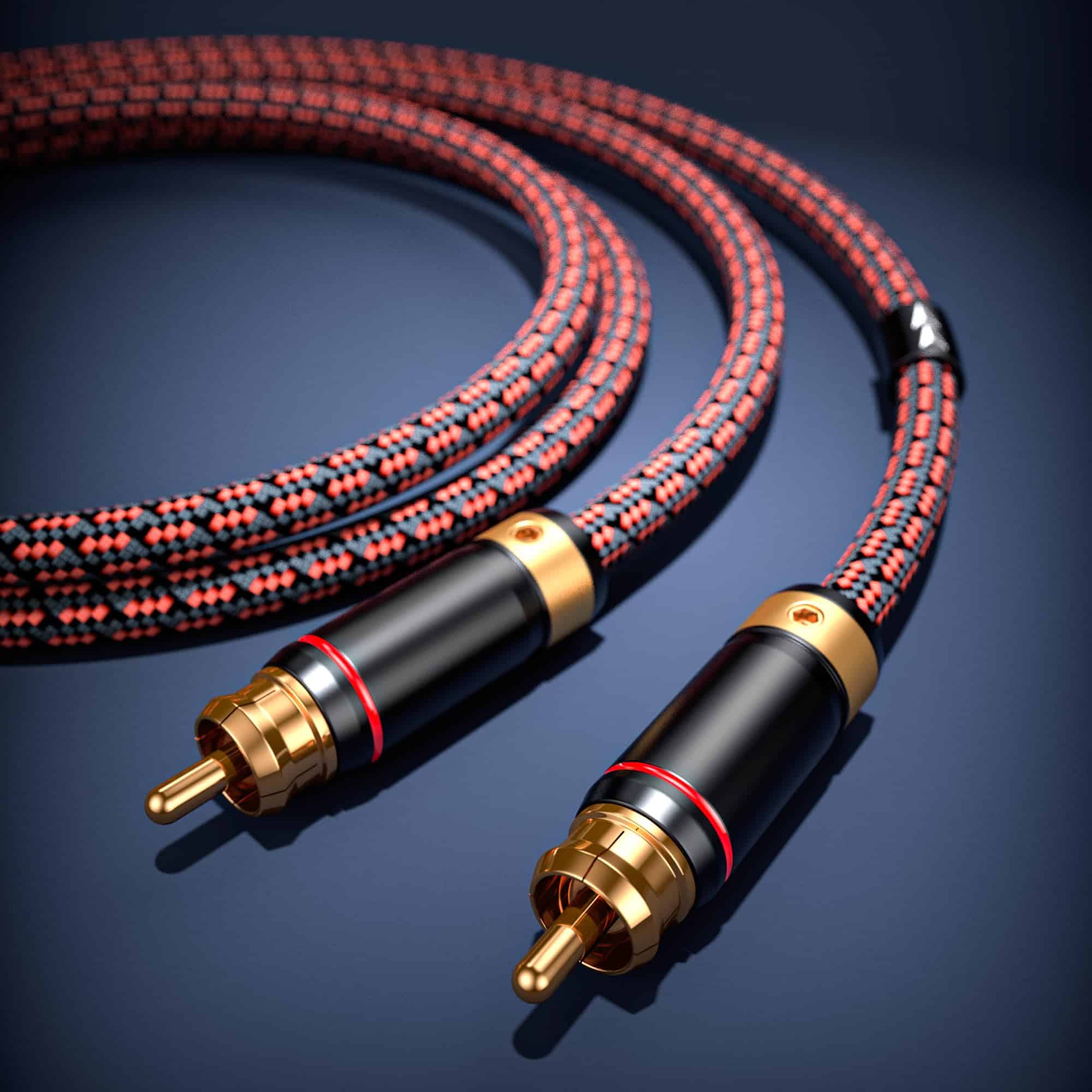 Cable RCA/Phono Primeda Audiophiles 2 RCA -Rojo - Image 3