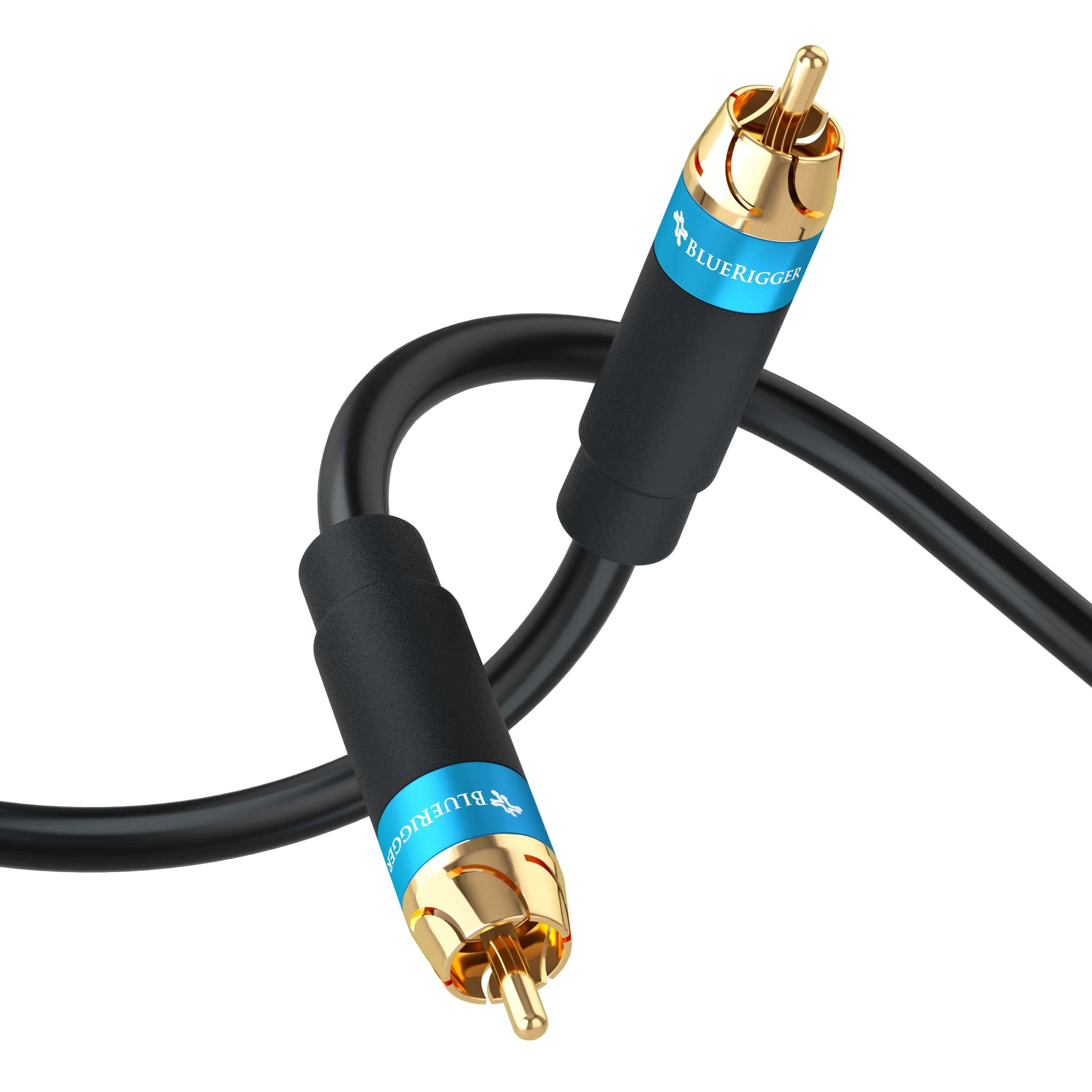Cable de Subwoofer de Audio RCA BlueRigger (75FT, Blindado