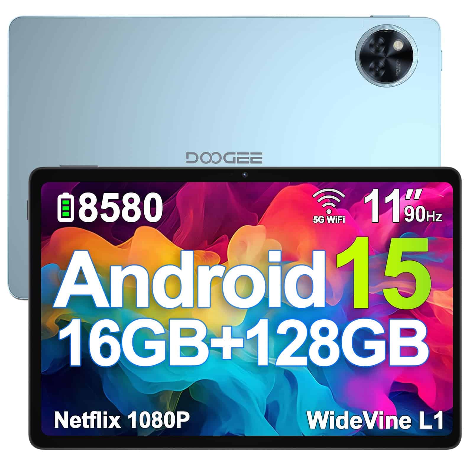 Tableta DOOGEE Android 15, Tablet de 11 pulgadas Android