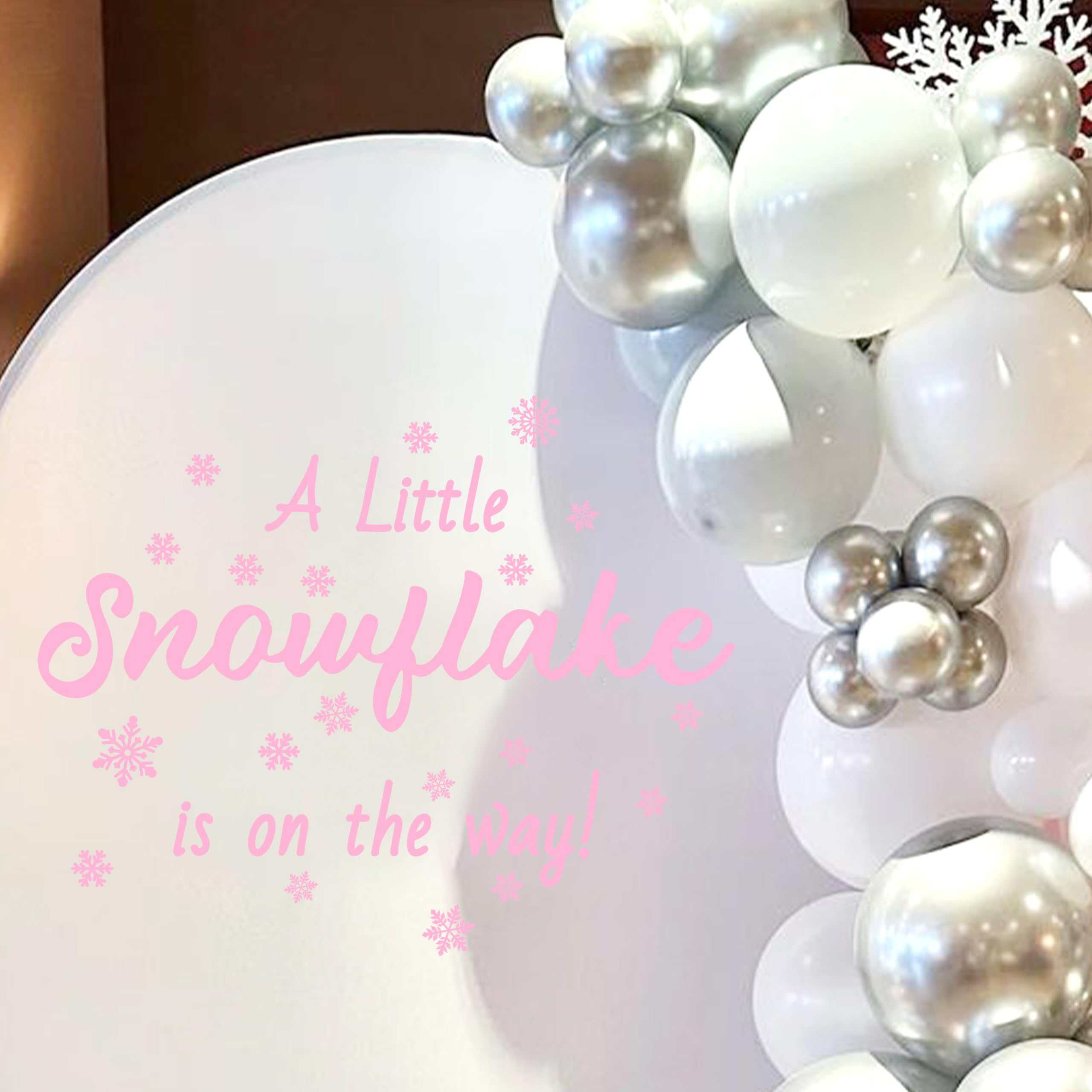 Calcomanía Gostman A Little Snowflake is One The Way - - Imagen 5