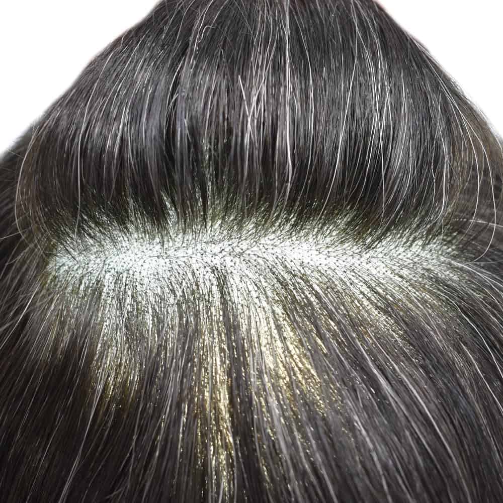 Toupee de Cabello Humano para Hombres de 6"X9" Sistema de - Imagen 7
