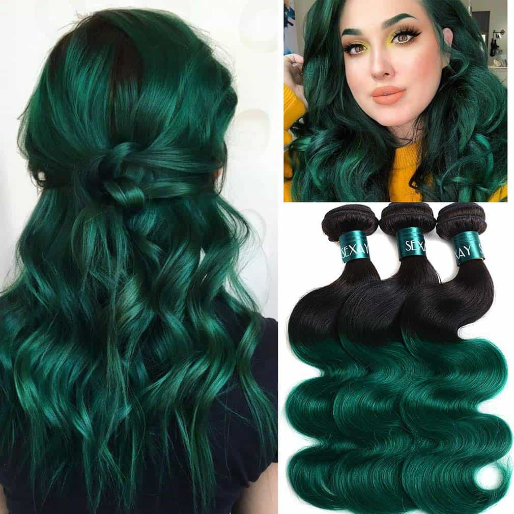 Paquetes de Cabello Humano Verde SEXAY Pelo Rizado - Imagen 7