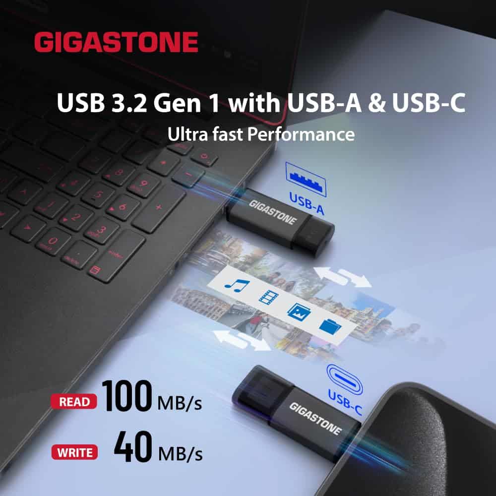 Alternative view of GIGASTONE Z40 16GB 2-Pack 2-in-1 Dual OTG Flash Drive
